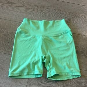 High-Waist Women’s Bike Shorts - Mint Green